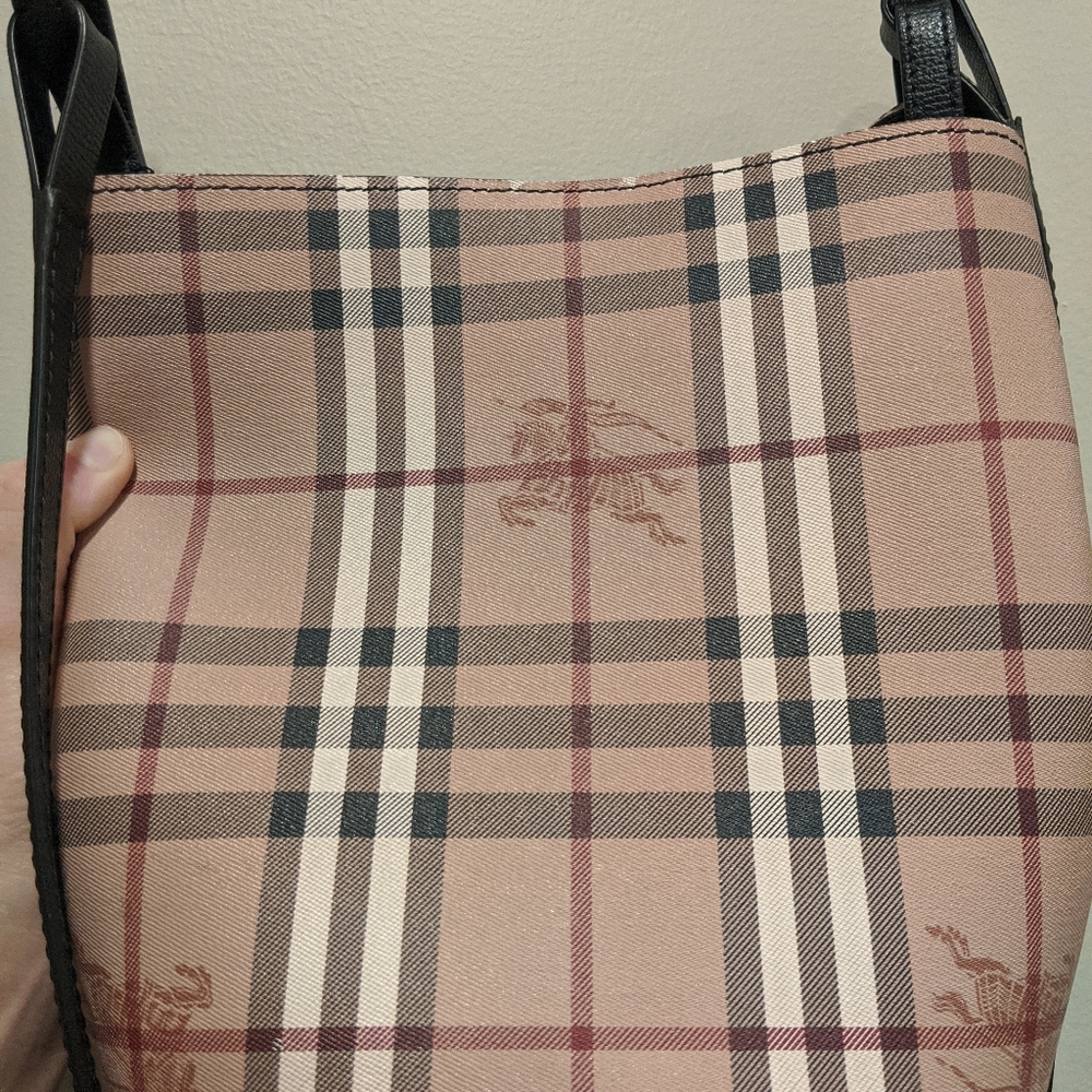Bucket beige/black coated canvas/leather Haymarket